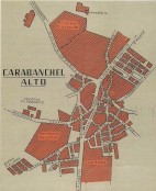 Plano de Carabanchel Alto en 1958 (Biblioteca Nacional)